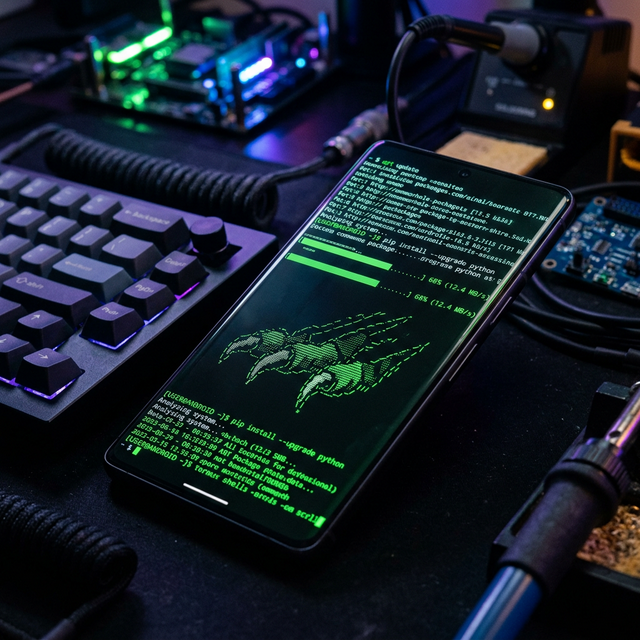 The reality of mobile deployment: A Termux-powered OpenClaw node in action.